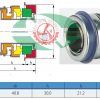 Kích thước phớt bơm nước động cơ Cummins d2 41.3 mm